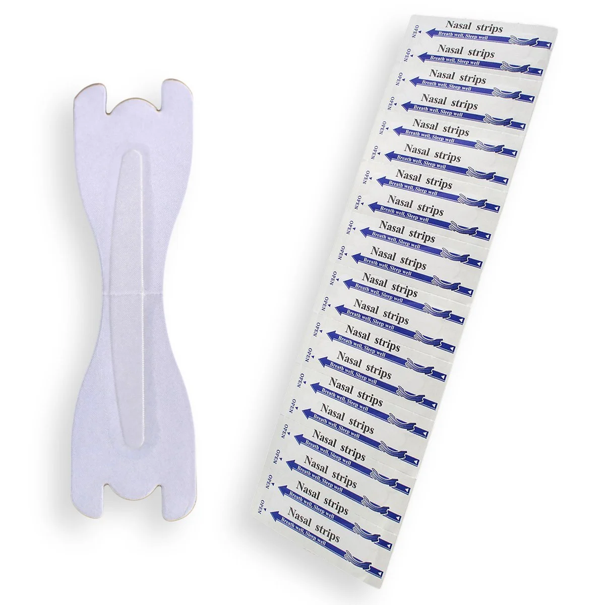 Носовые пластыри Прозрачные Barely Visible Размер: Большой (100 шт. в упаковке), фото №1