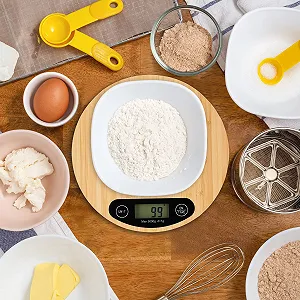 Кухонні ваги Relaxdays Bamboo Цифрові 5 кг 20 см Natural ціна на synthetic.ua - Фото 1 Кухонні ваги Relaxdays Bamboo Цифрові 5 кг 20 см Natural synthetic.ua - Фото 1