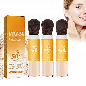 Пудра Сонцезахисна мінеральна SPF 50++ з пензлем (3 шт) - Фото 1