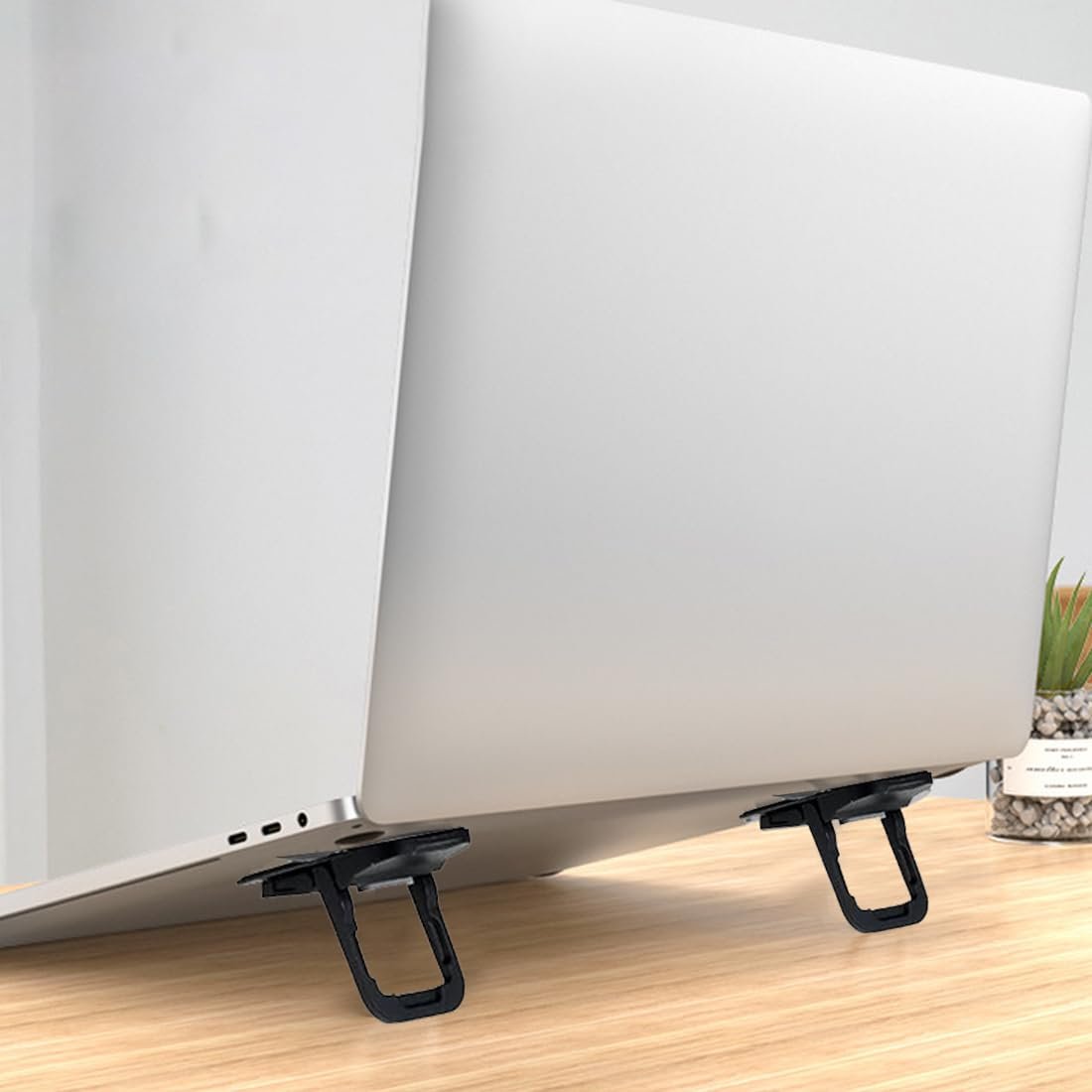 Подставка для ноутбука Mini (пара) Складная Регулируемая Нескользящая Черный-B, фото №6 Подставка для ноутбука Mini (пара) Складная Регулируемая Нескользящая Черный-B, фото №6