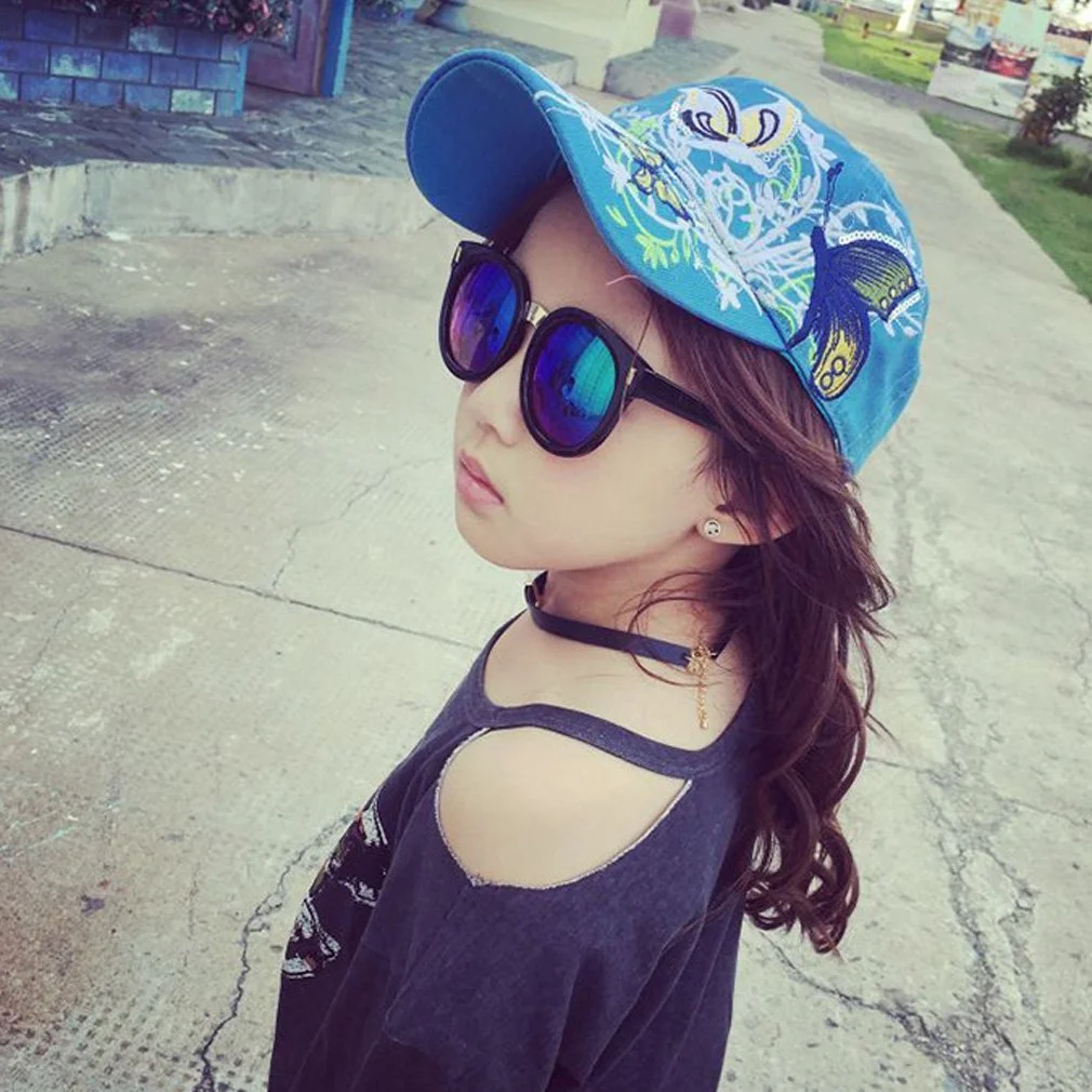 Бейсболка-тракер Belsen для девочек винтажная с вышивкой бабочки, фото №5