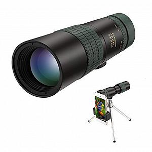 Монокуляр GagalU HD Durable Telescope 8-24X30 Zoom с призмой Bak4 двойной фокус мощный компактный водонепроницаемый с адаптером для смартфона - Фото 1