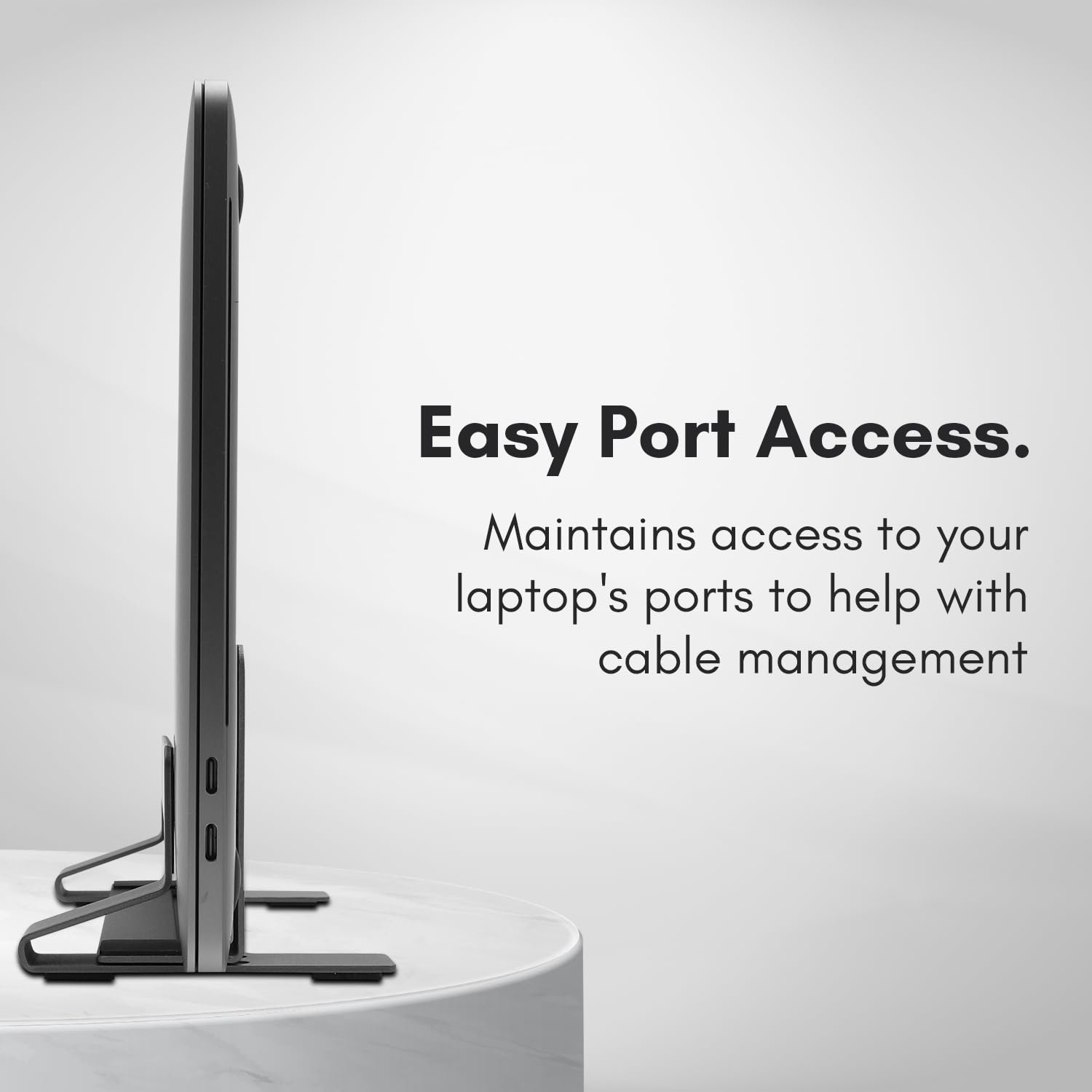 Підставка Вертикальна Macally для ноутбука Регульована Сірий, фото №7