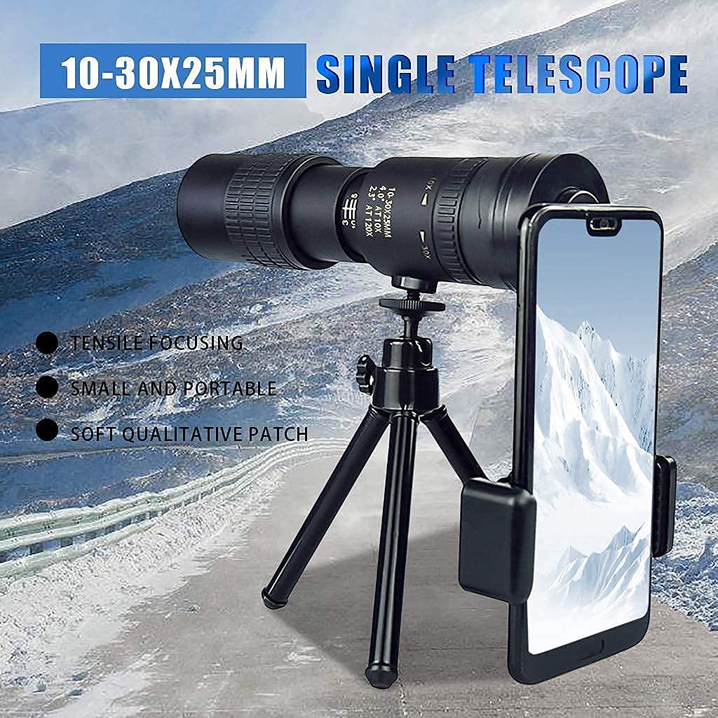 Монокуляр little surprise 4K 10 300 x 40 mm Телезум. Портативний монокуляр до смартфонів Чорний, фото №5