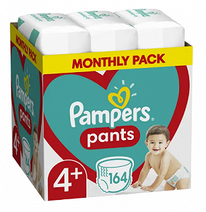 Подгузники-трусики Pampers Pants Размер 4+ (9-15 кг), 164 шт (8006540068571) - Фото 1