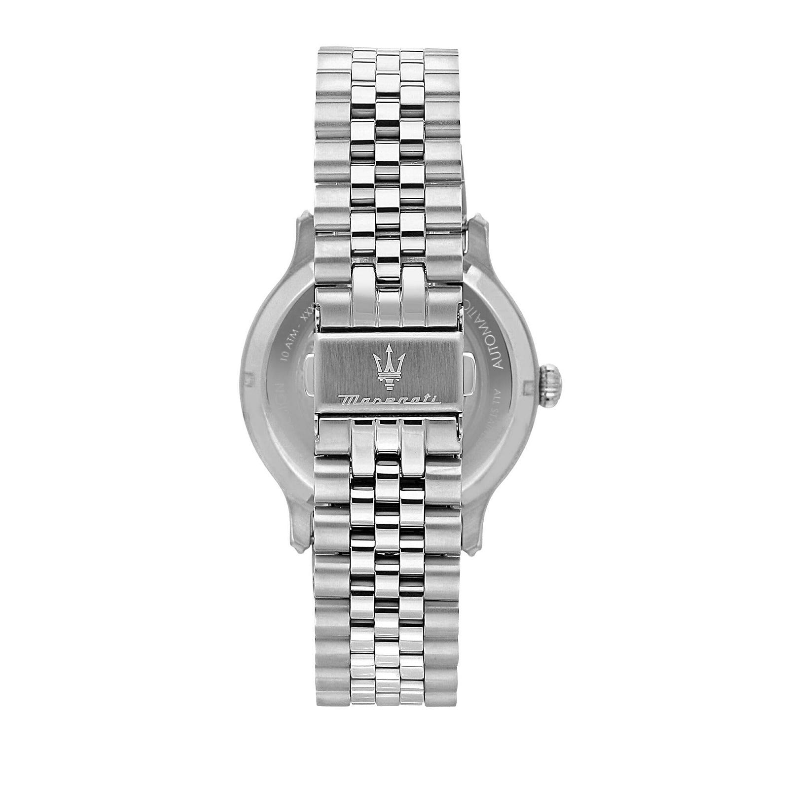 Чоловічий Автоматичний Аналоговий Годинник Maserati Vintage Collection R8823118015, сріблястий, браслет, фото №3