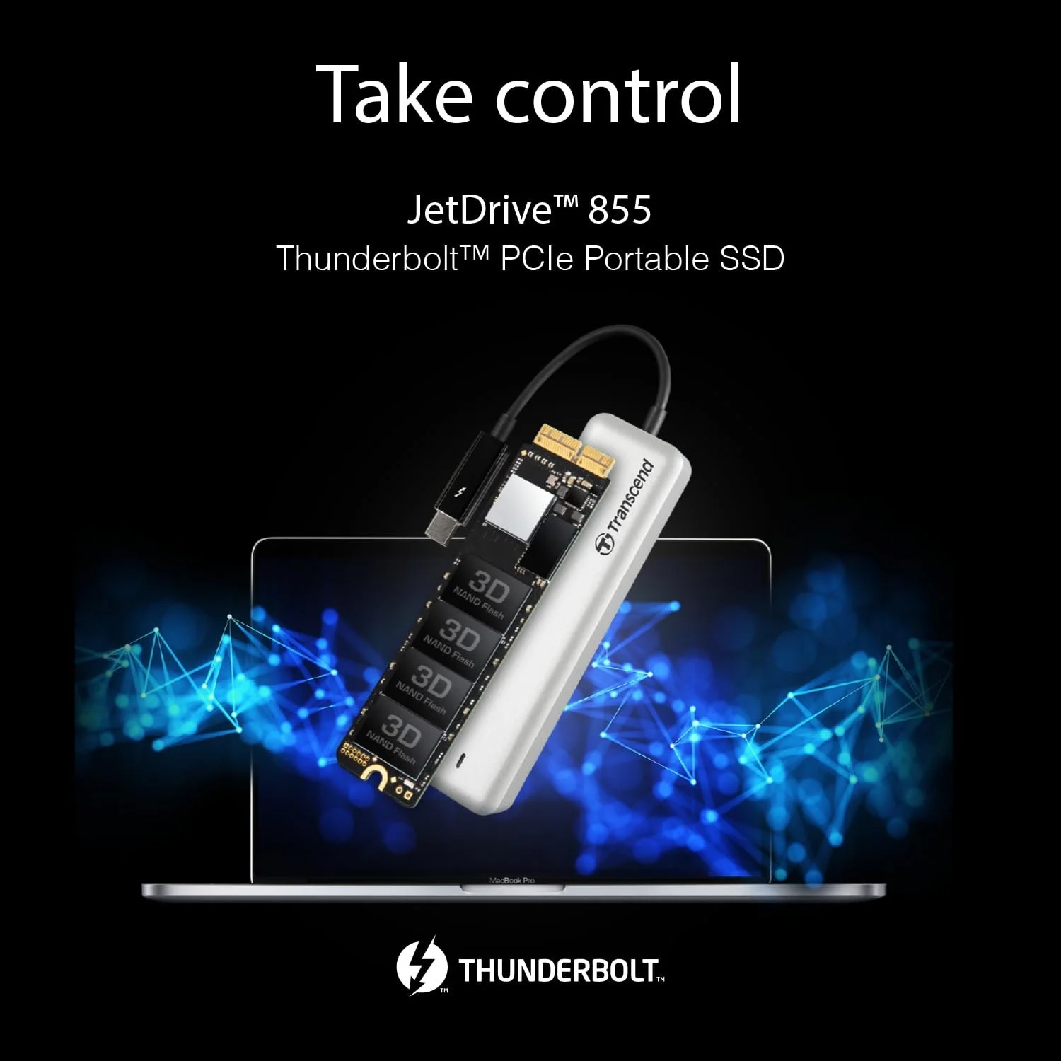 Портативный SSD накопитель Transcend JetDrive 855 TS480GJDM855 480 GB Thunderbolt NVMe PCIe, фото №3 Портативный SSD накопитель Transcend JetDrive 855 TS480GJDM855 480 GB Thunderbolt NVMe PCIe, фото №3