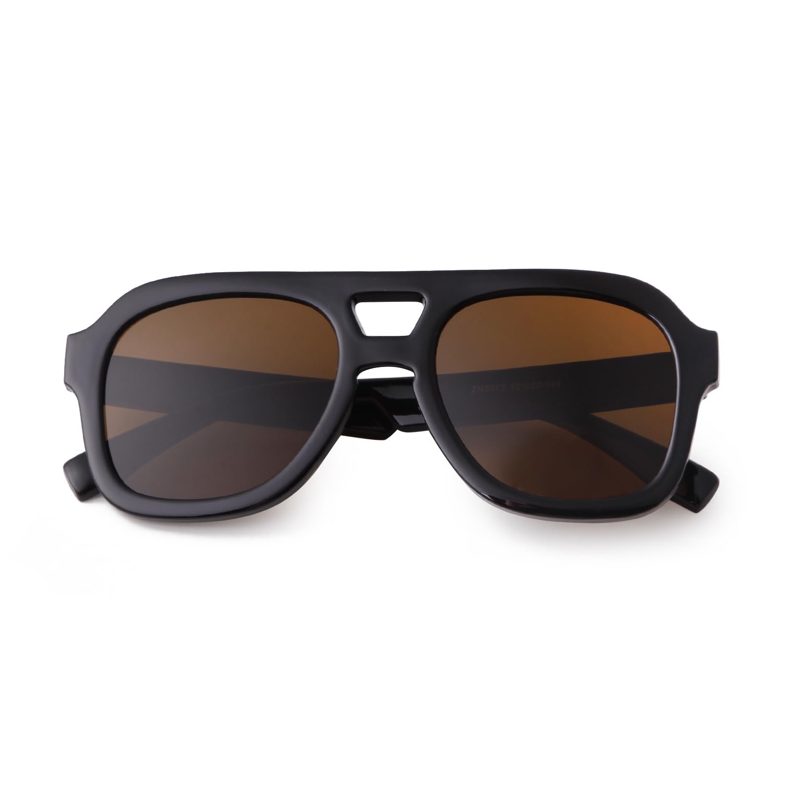 Сонцезахисні окуляри пілоти ADEWU Ретро 70-х років Вінтажні з подвійним містком Великі, фото №3