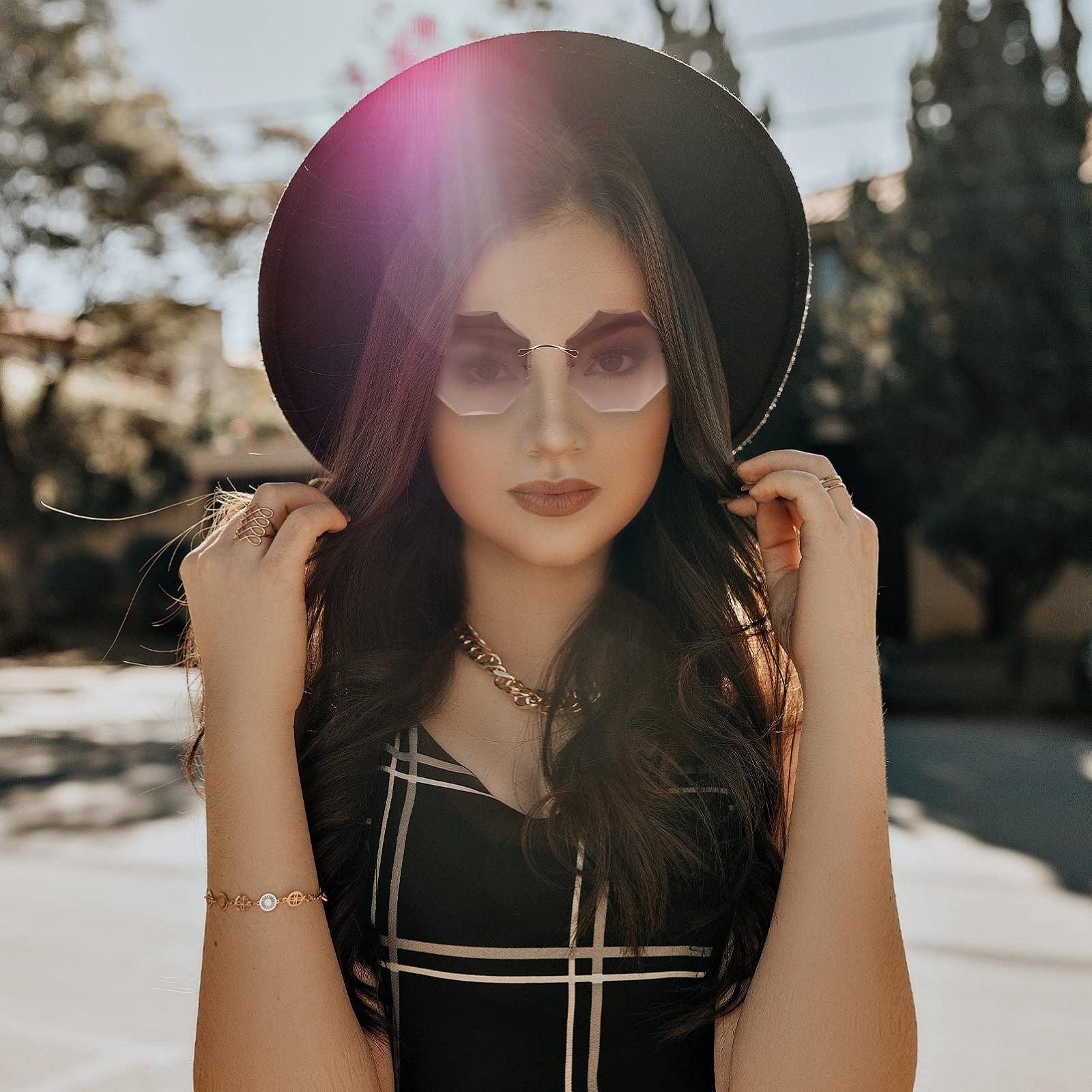 Солнцезащитные очки Без оправы PACKOVE Набор из 3 Стильные Безрамочные, фото №4