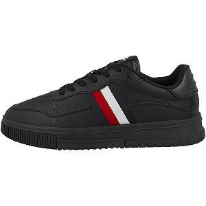 Кросівки Tommy Hilfiger Low Supercup Шкіряні в смужку - Фото 1