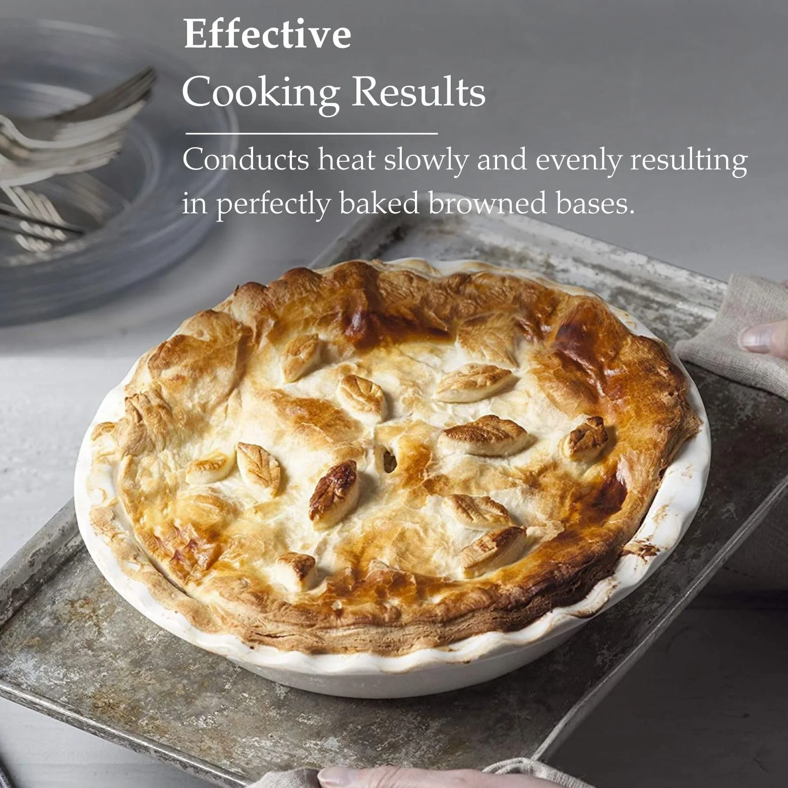 Круглая форма для пирога WM Bartleet & Sons большая с рифленым краем, фото №3 Круглая форма для пирога WM Bartleet & Sons большая с рифленым краем, фото №3