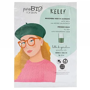 Маска для лица PuroBio Kelly Peel Off для сухой кожи, No.09 Спирулиновое Молоко, 13 г - Фото 1
