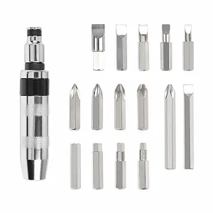 Набір ударних реверсивних викруток 16 шт. для видалення гвинтів багатофункціональний портативний - Фото 1