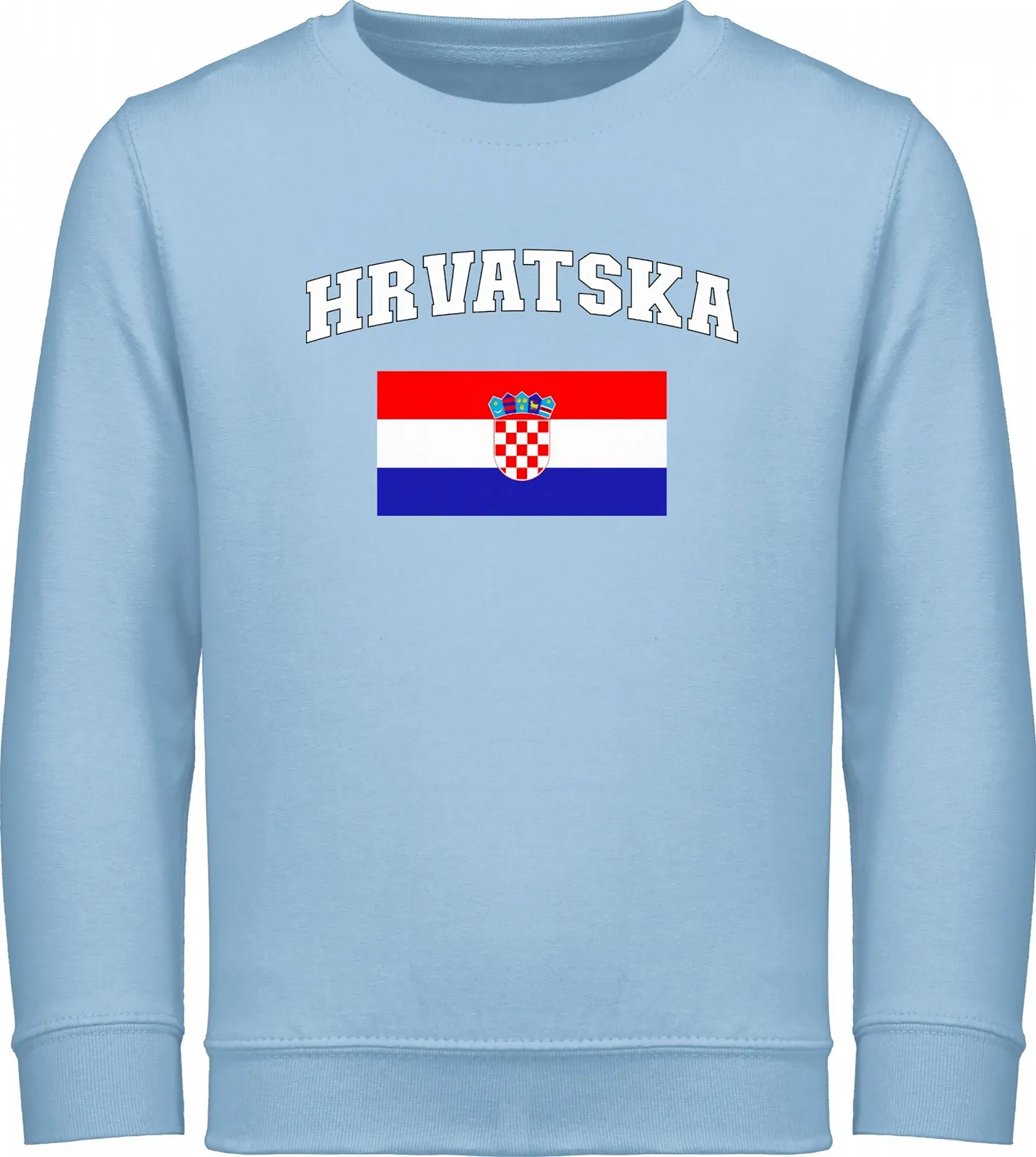 Джемпер Shirtracer Світшот Дитячий Хорватія Літери з прапором, фото №1