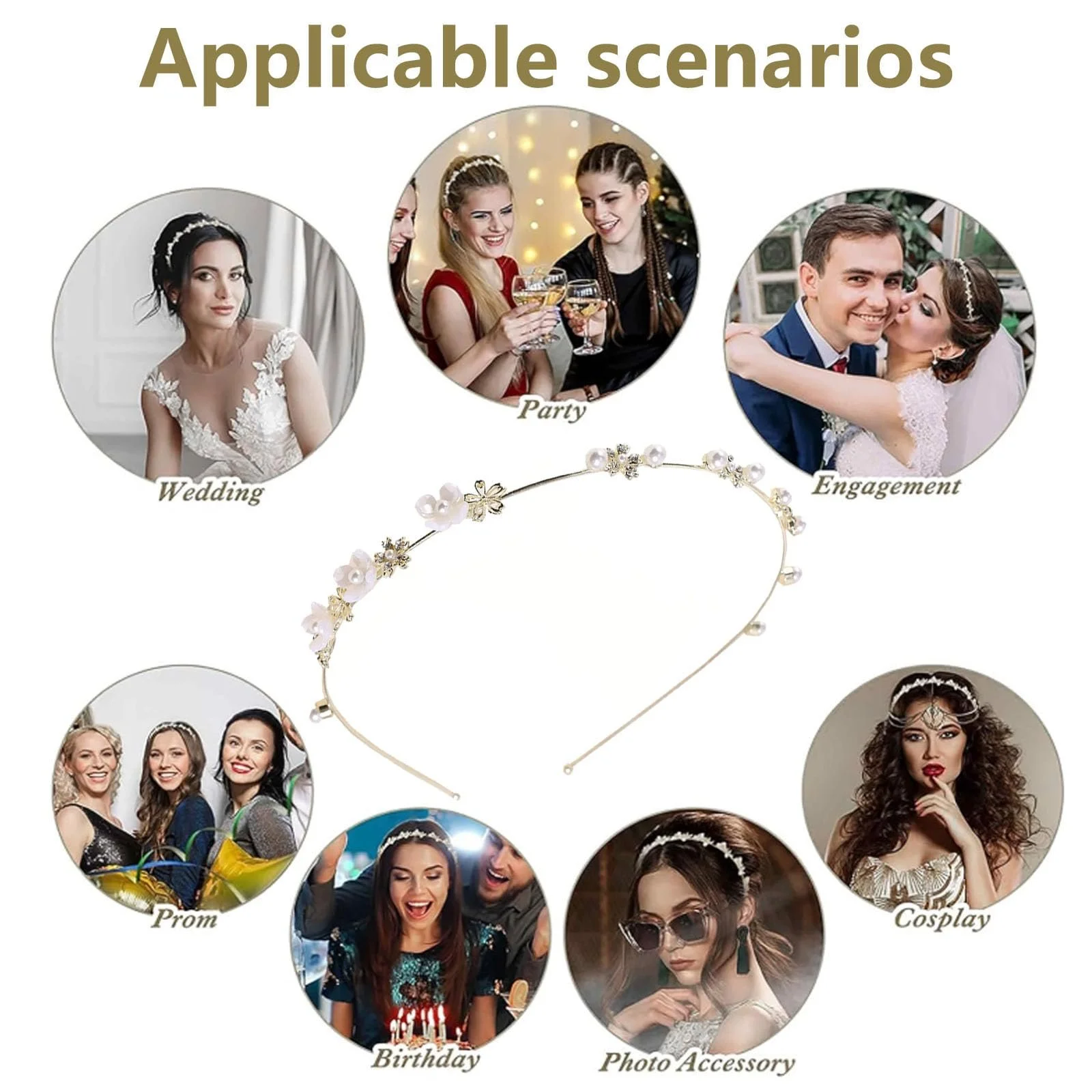 Обруч для волосся Весілля, фото №7