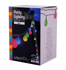 LED Гірлянда Spetebo 80 різнокольорових кульок, 16 м - Фото 1