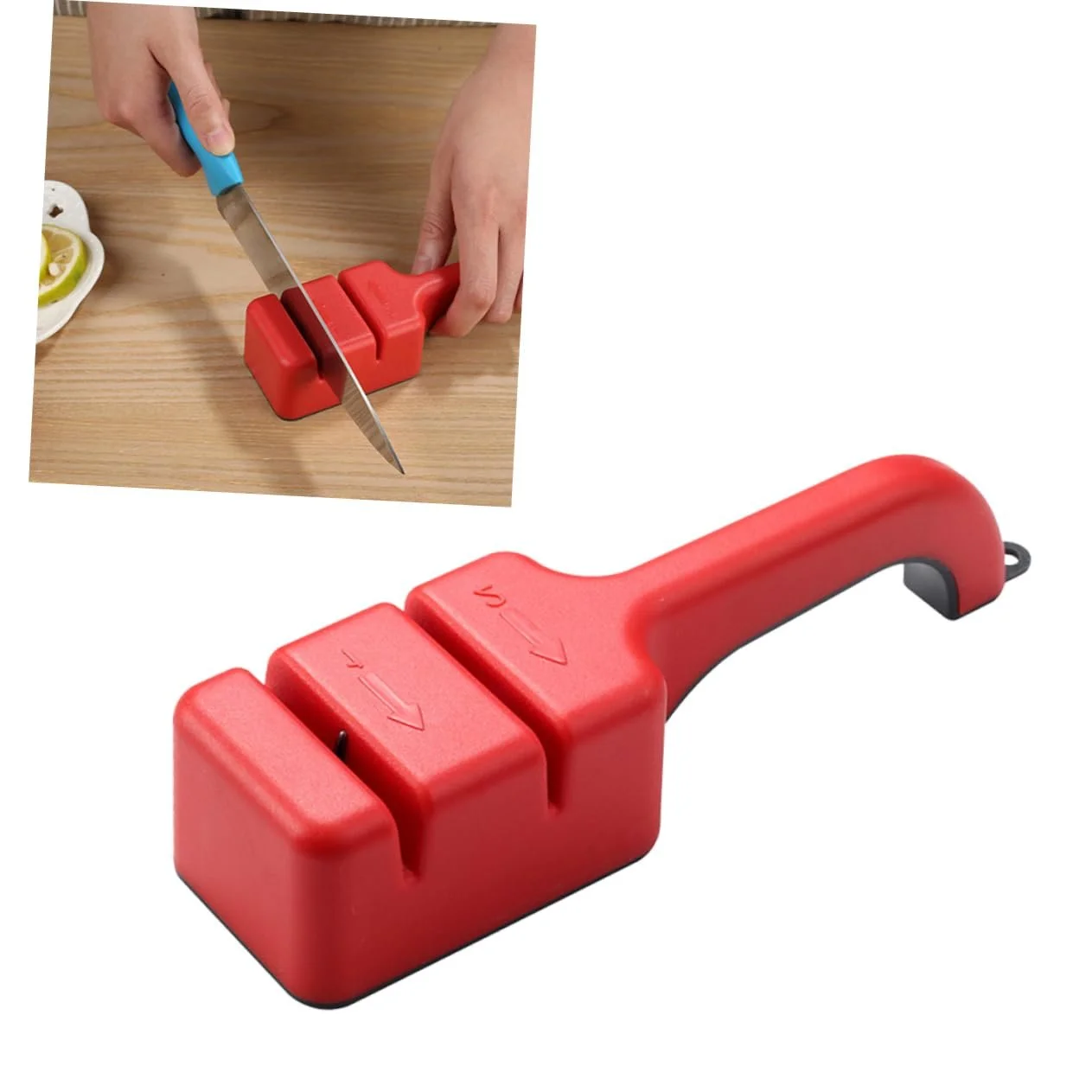 Ручная точилка VALICLUD двухступенчатая портативная, фото №2