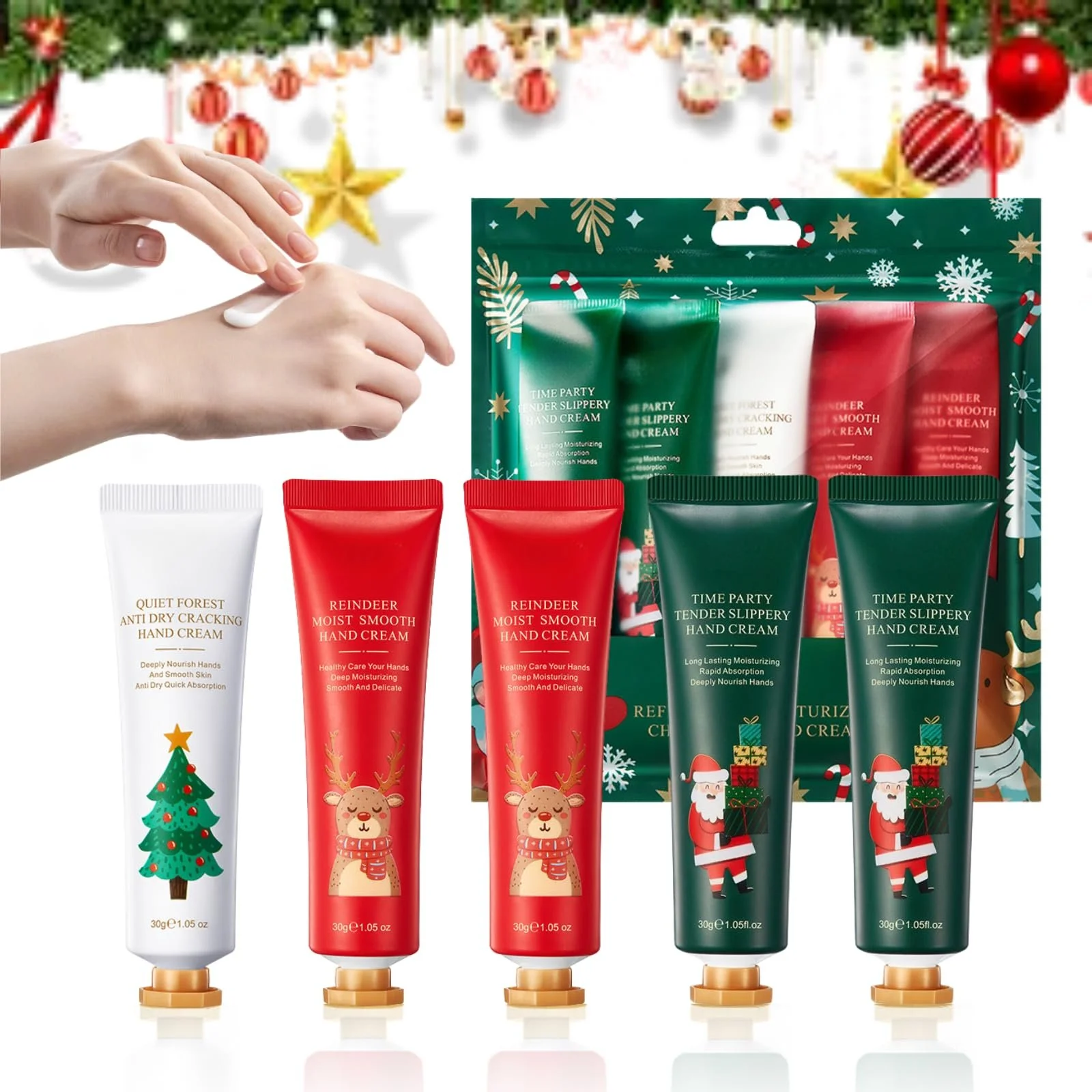 Набір кремів для рук 5 шт. Щоденний зволожуючий крем для рук Ароматизований, фото №1 Набір кремів для рук 5 шт. Щоденний зволожуючий крем для рук Ароматизований, фото №1