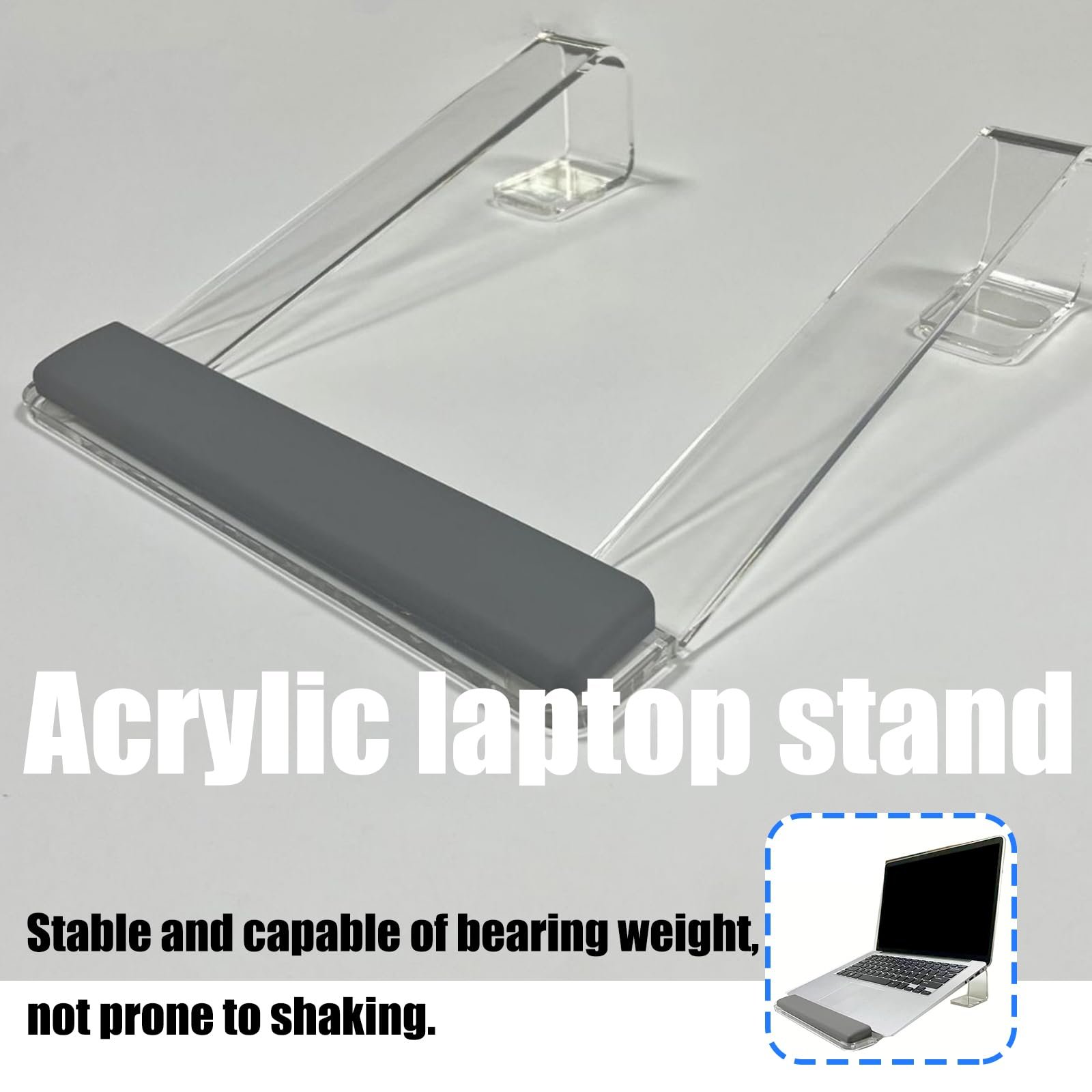Підставка для ноутбука Акрилова підставка для комп'ютера для читання, фото №7