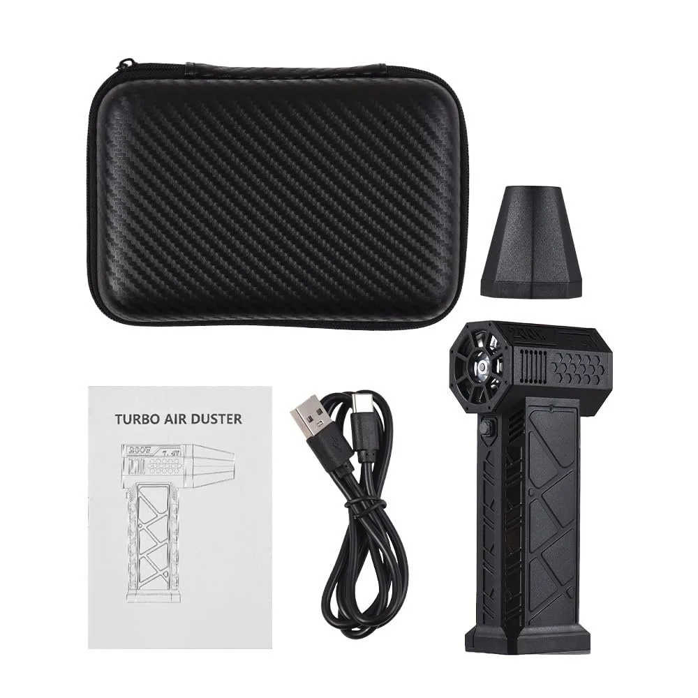 Міні-турбовентилятор Kavolet 130,000 RPM з магнітною насадкою Speed Adjustable, фото №9