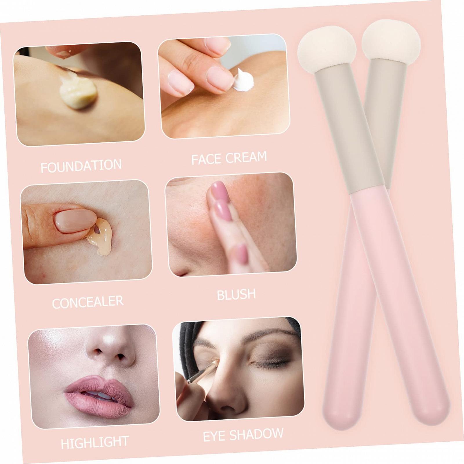 Набор DOITOOL Make-Up Кисти Консилер Кисть Губка Розовый Губка-основа Мини Ручная Кисть Латексная Губка Белый Для детей, фото №5