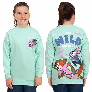 Джемпер Disney Zootropolis Детский, Judy Hopps & Nick Wilde Хлопковый Джемпер, Детская Толстовка с Длинными Рукавами synthetic.ua - Фото 1