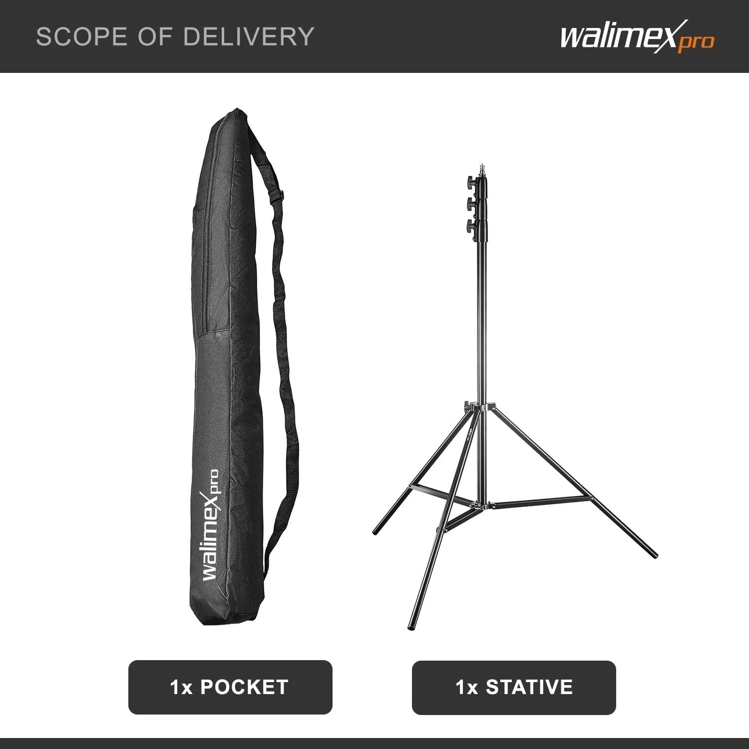 Штатив Walimex pro AIR 355 Черный, фото №7 Штатив Walimex pro AIR 355 Черный, фото №7