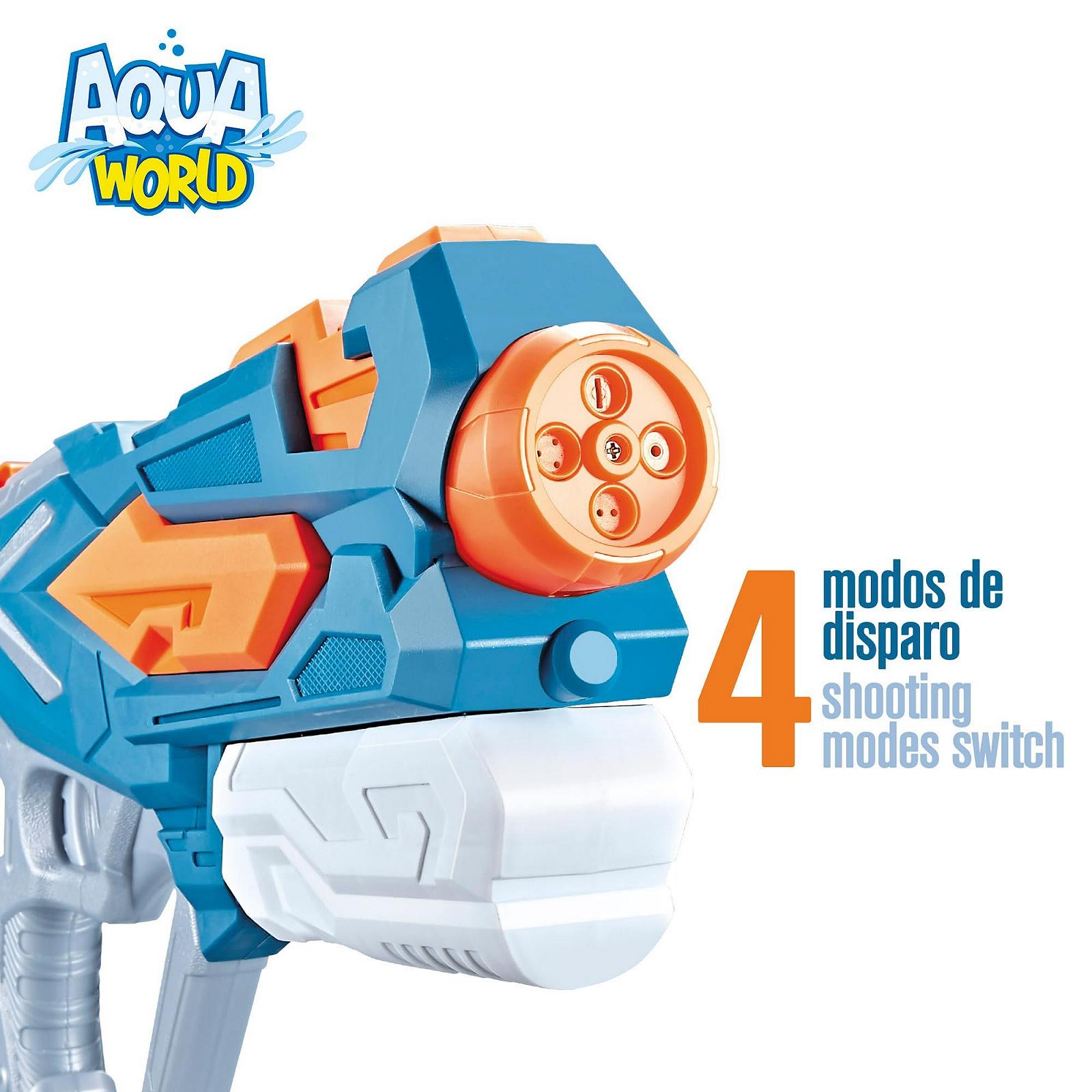 Водный пистолет COLORBABY Aqua World 4 режима стрельбы, дальность 8 метров, ручная накачка, предохранительная защелка, фото №3