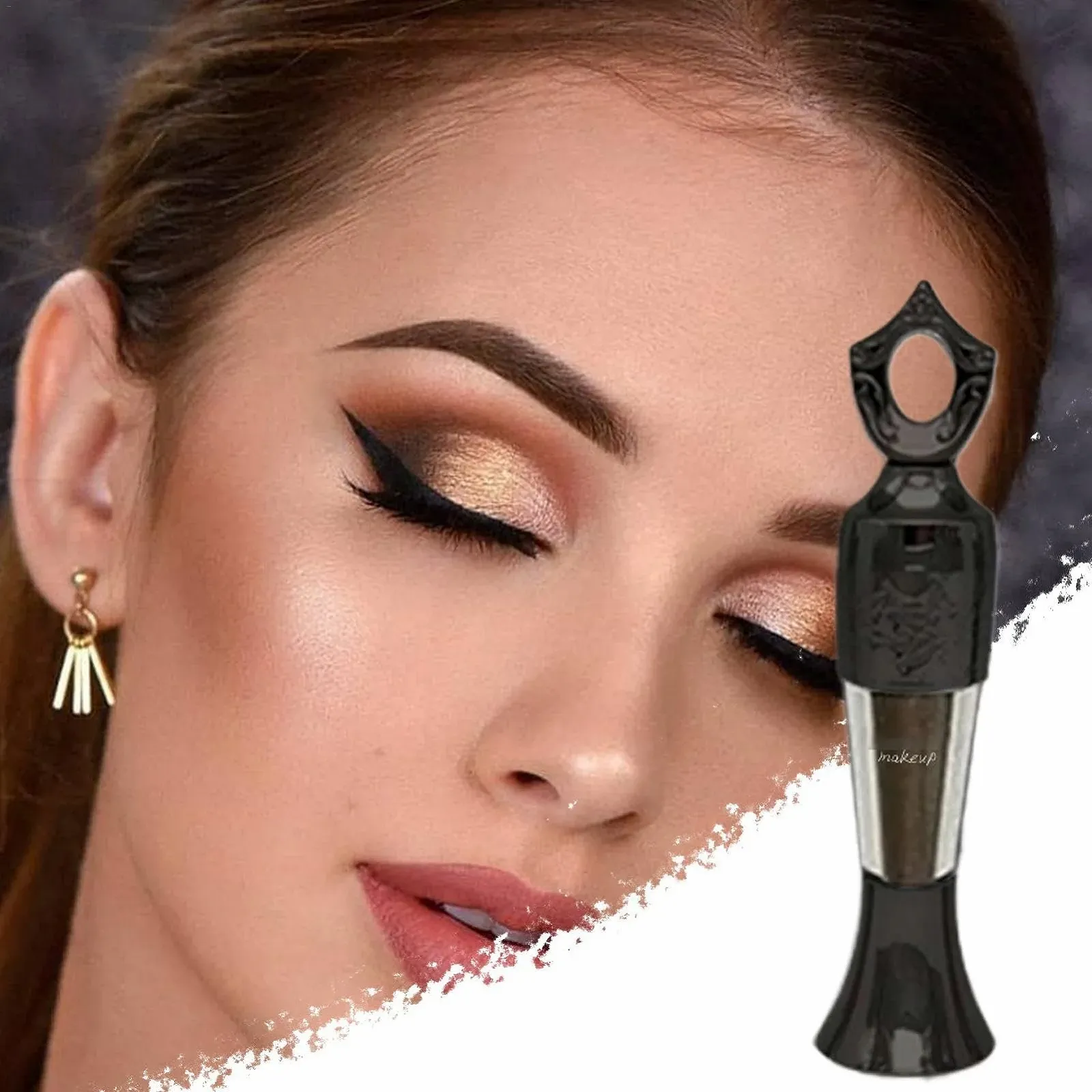 Підводка для очей She-ida Khol Kajal Powder, водостійка, для макіяжу, інтенсивний колір, фото №2