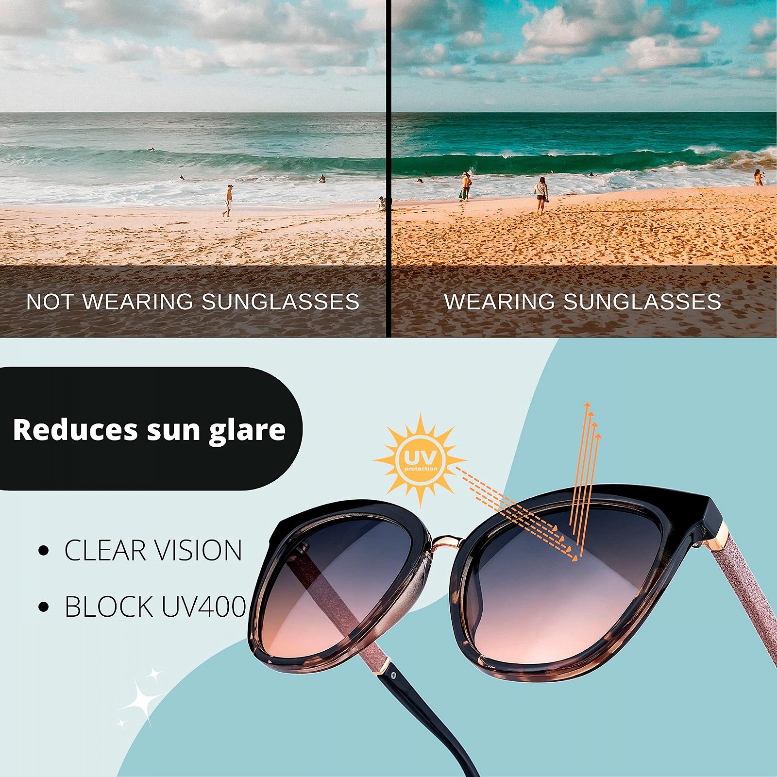 Солнцезащитные очки Квадратные SQUAD для женщин с чехлом, фото №5 Солнцезащитные очки Квадратные SQUAD для женщин с чехлом, фото №5