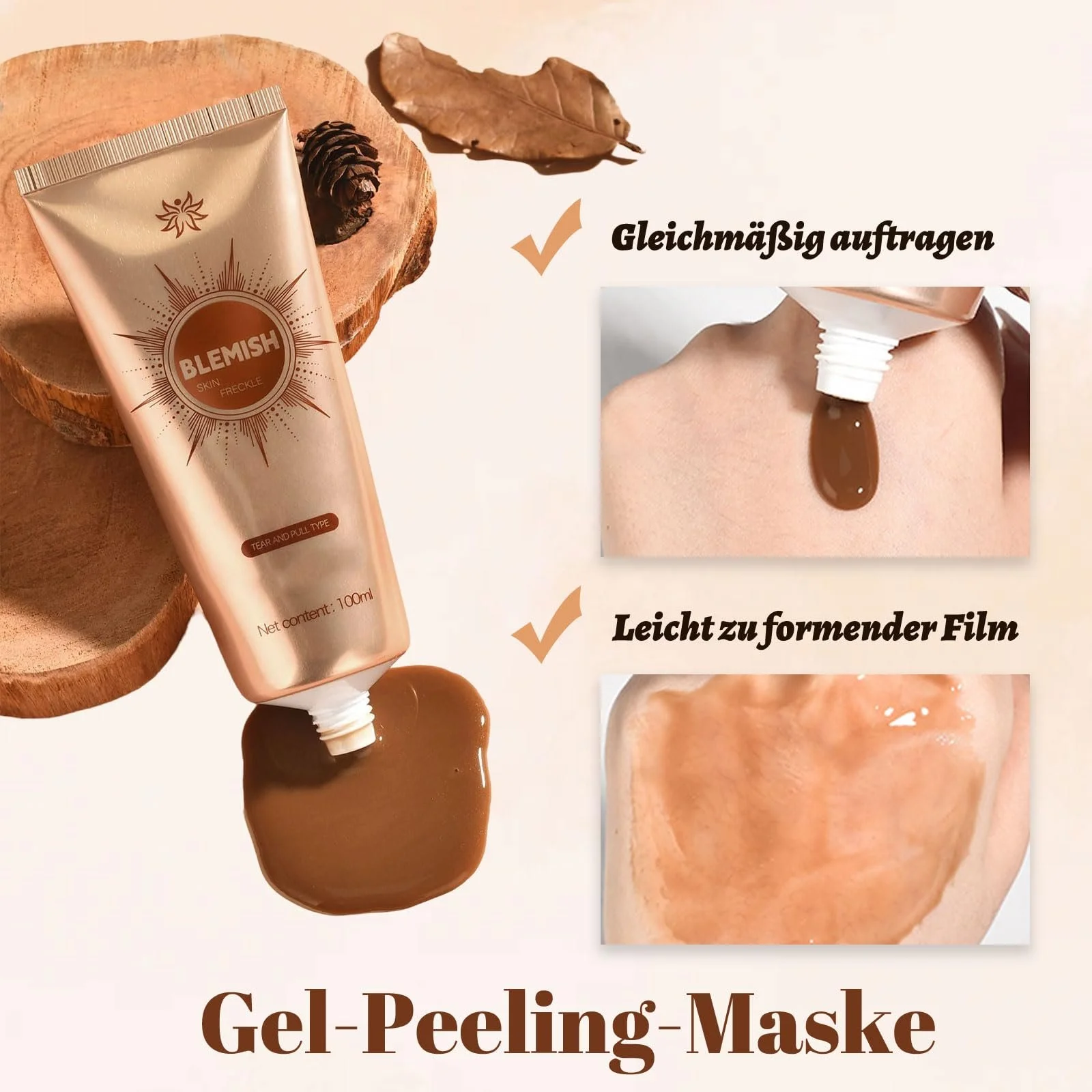 Маска для обличчя Peel Off, маска для обличчя для видалення чорних цяток, фото №3