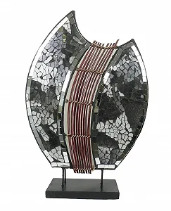 Настільна лампа PIA Oval Natural Material 40 см - Фото 1