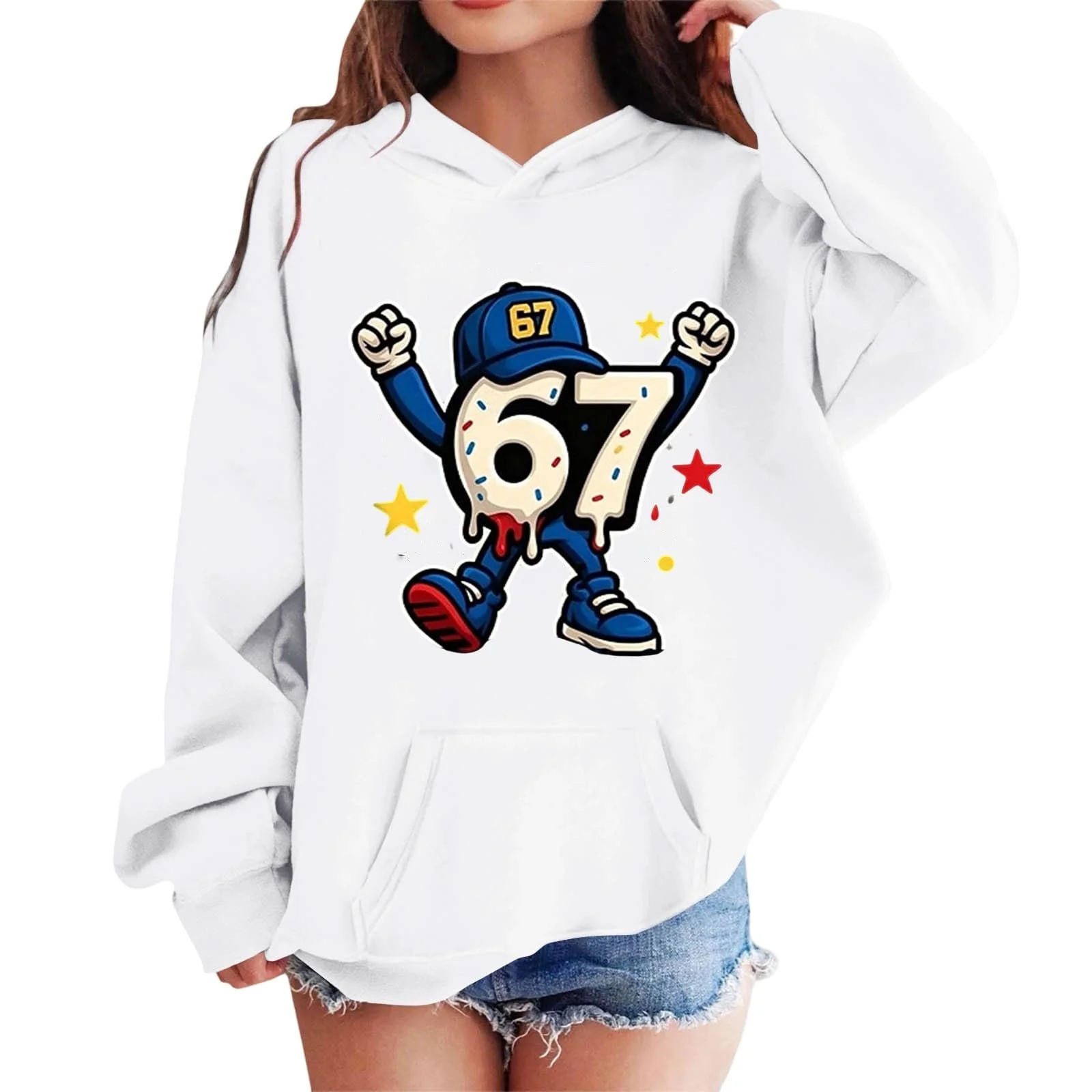 Худи для девочки, Толстовка, Детский худи, Удобная толстовка, Детская флисовая теплая толстовка, Мягкая толстовка 67 с принтом, Теплая зимняя толстовка, Повседневная модная уютная куртка, Толстовка с длинными рукавами, Куртка-толстовка, фото №1