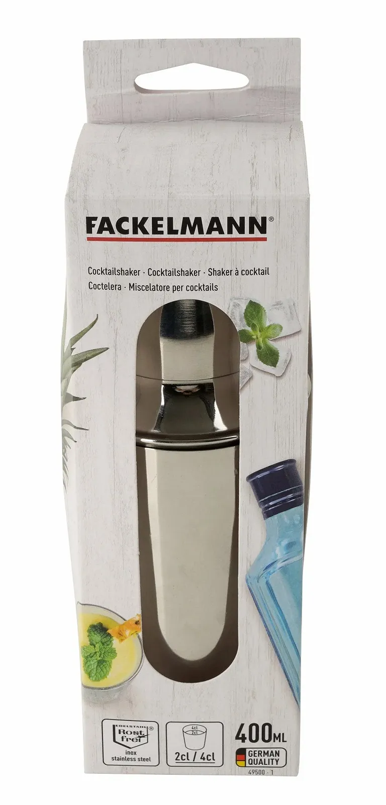 Шейкер Fackelmann 400 мл, сріблястий, фото №7