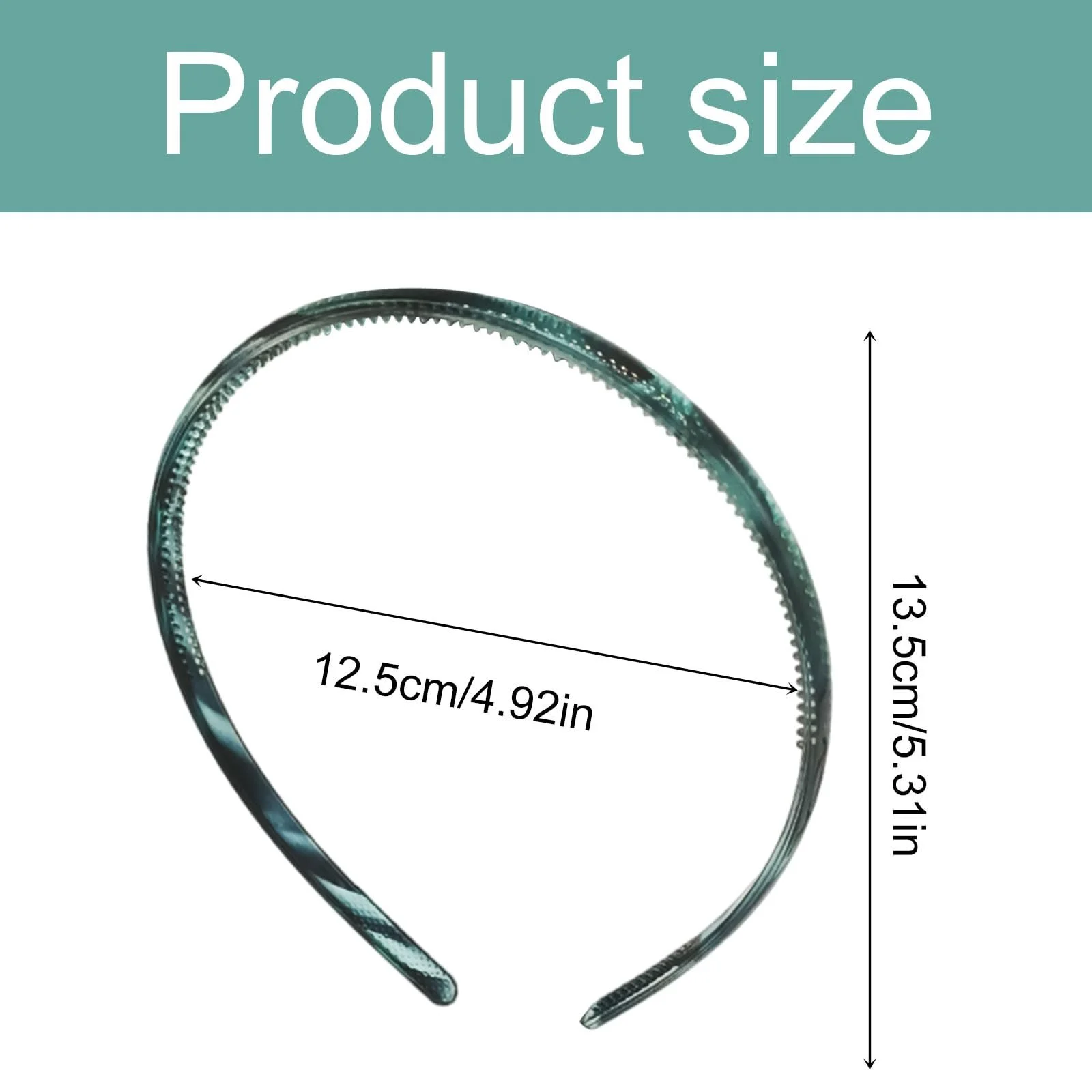 Набір з 6 унісекс обручів для волосся Non-Slip, фото №2