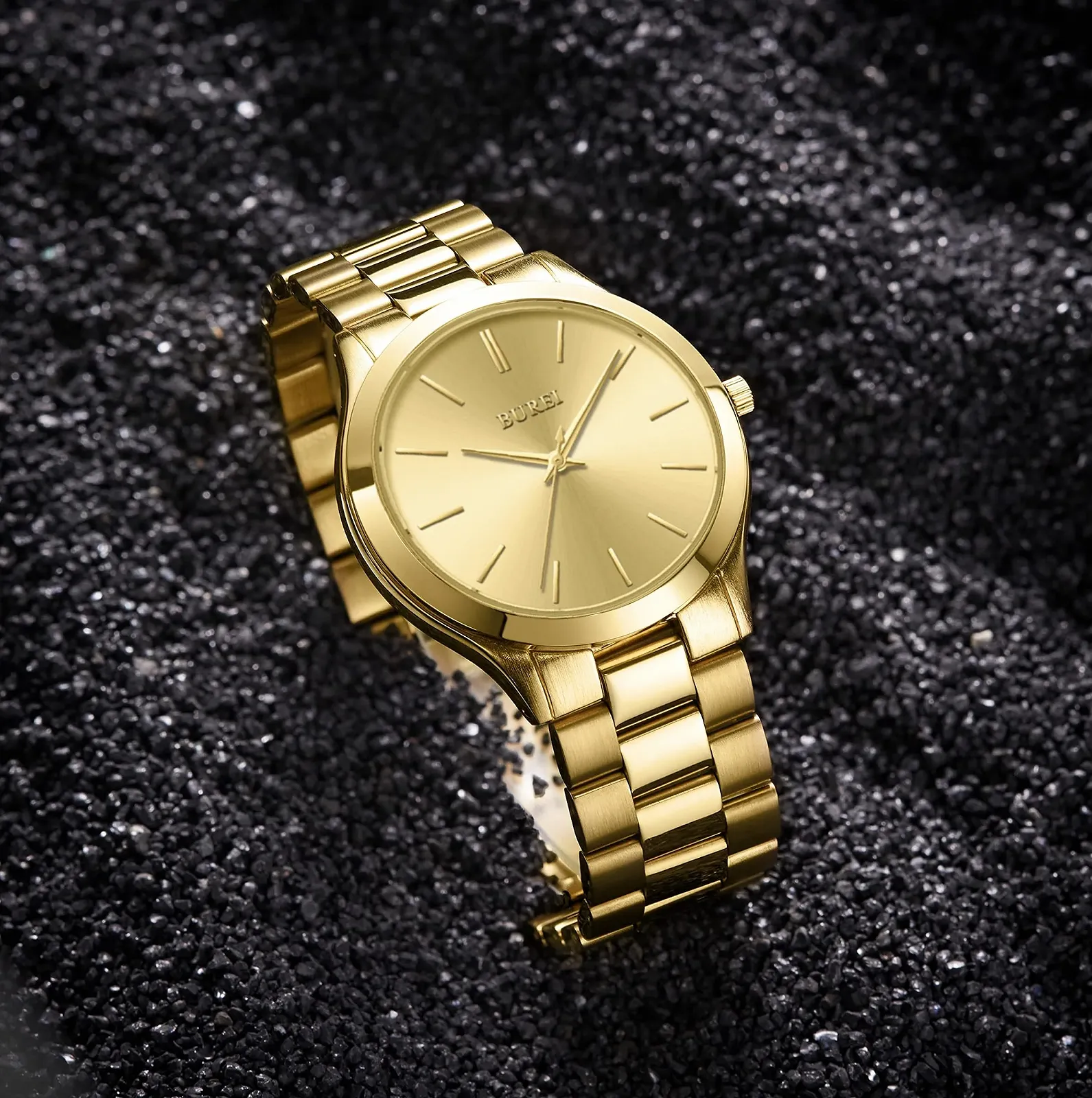 Мужские аналоговые часы BUREI Кварцевые из нержавеющей стали Водонепроницаемые, фото №2 Мужские аналоговые часы BUREI Кварцевые из нержавеющей стали Водонепроницаемые, фото №2