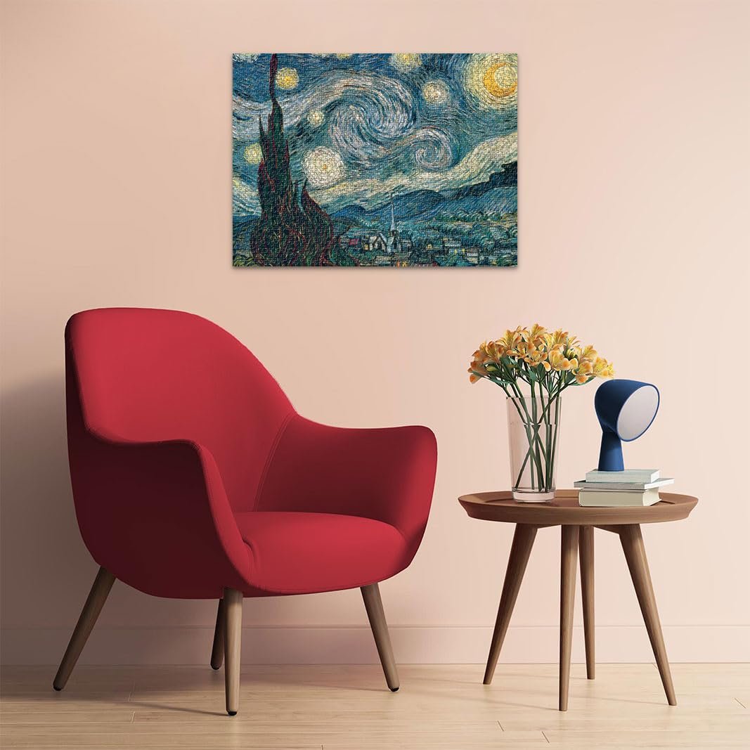 Пазл Ravensburger Vincent Van Gogh Starry Night (1889) 1500pc, фото №4 Пазл Ravensburger Vincent Van Gogh Starry Night (1889) 1500pc, фото №4