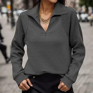 Женский Свитшот Цветные Блоки Свободный Крой Комфортный Длинный Рукав synthetic.ua - Фото 1