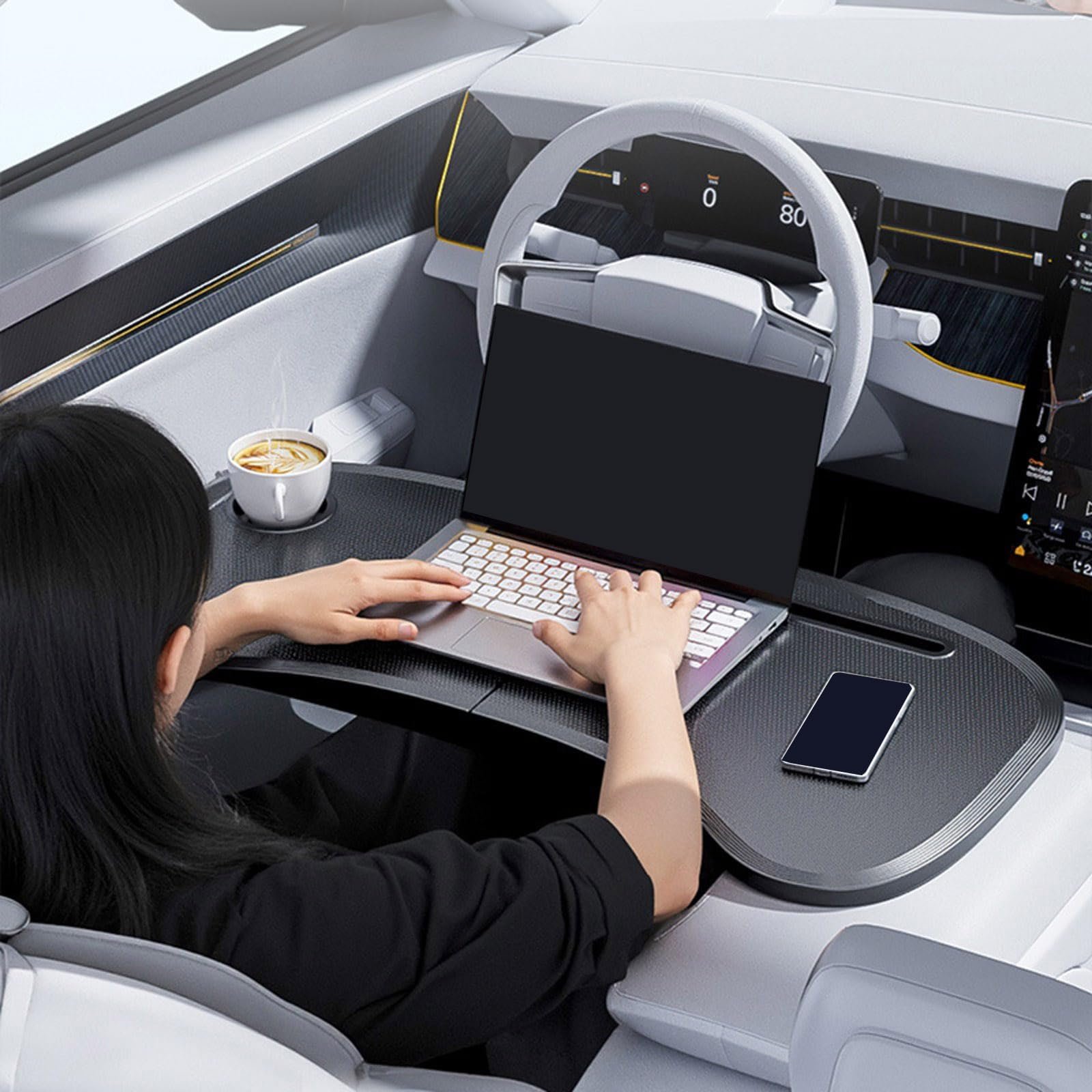 Складаний столик на переднє сидіння автомобіля для ноутбука Універсальний, фото №4