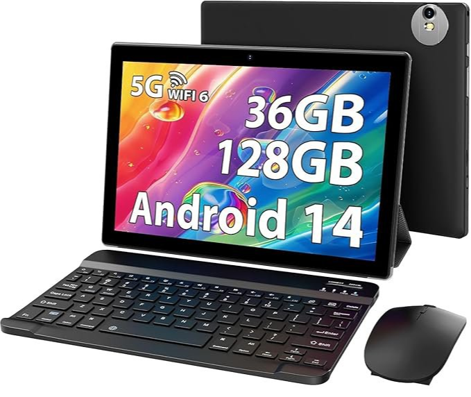 Планшет 10.1" RUSHAR L211 12+24/128Gb 8 ядер Android 14 8000 mAh Черный, фото №1