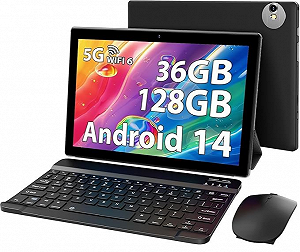 Планшет 10.1" RUSHAR L211 12+24/128Gb 8 ядер Android 14 8000 mAh Черный - Фото 1