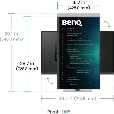 Монитор BenQ RD320U Metallic Grey, фото №12