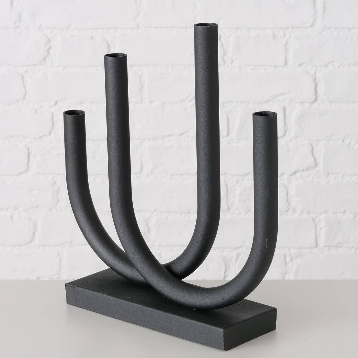 Свічник Boltze Tonis Candle Holder 33 x 9 x 34 см Особлива форма Чорний Порошкове покриття, фото №3