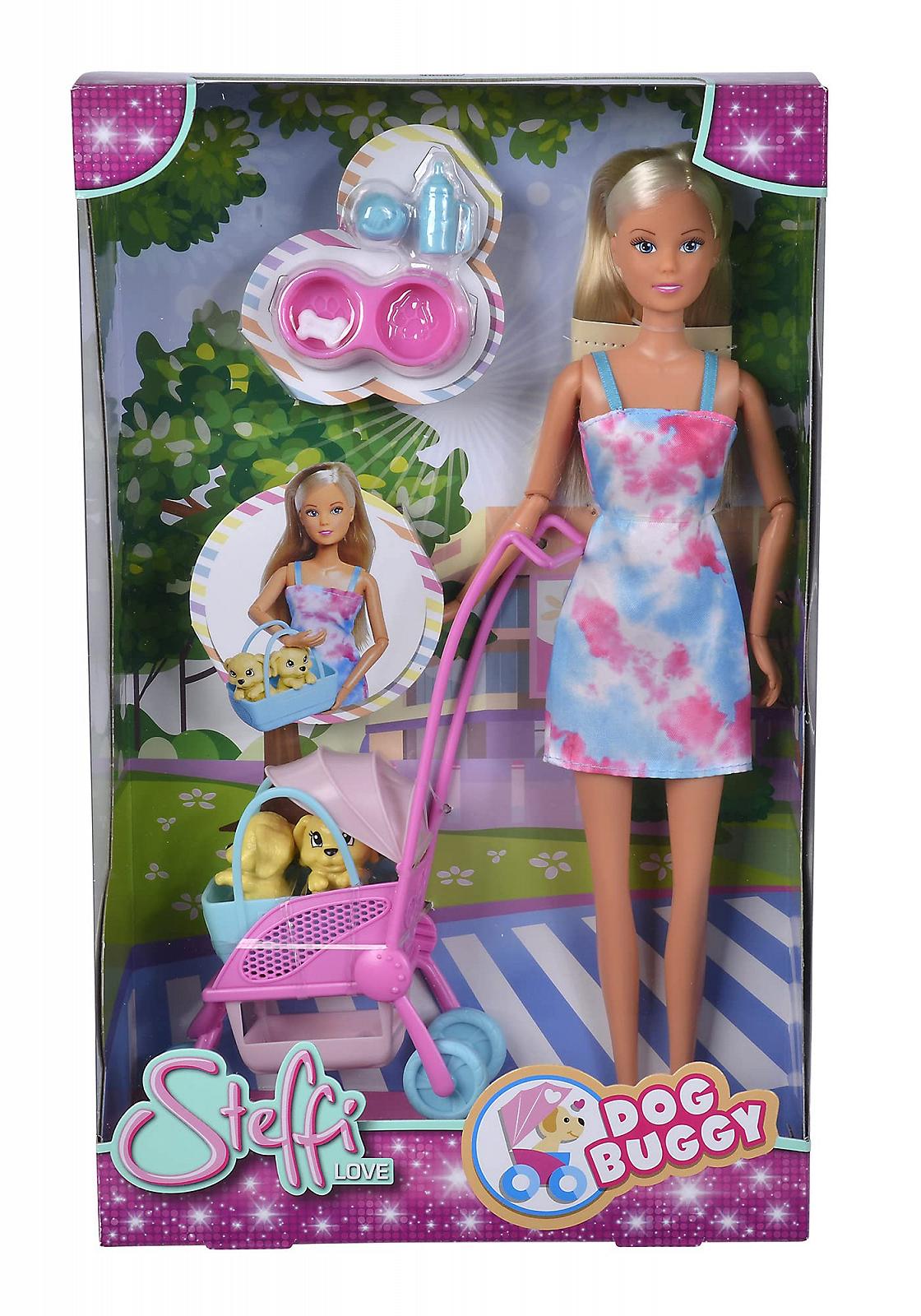 Лялька Simba Steffi Love Dog Buggy з двома собаками 29 см, фото №7