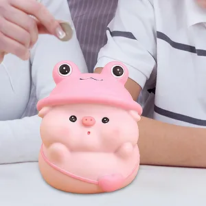 Скарбничка-органайзер у формі свинки градієнтна synthetic.ua - Фото 1