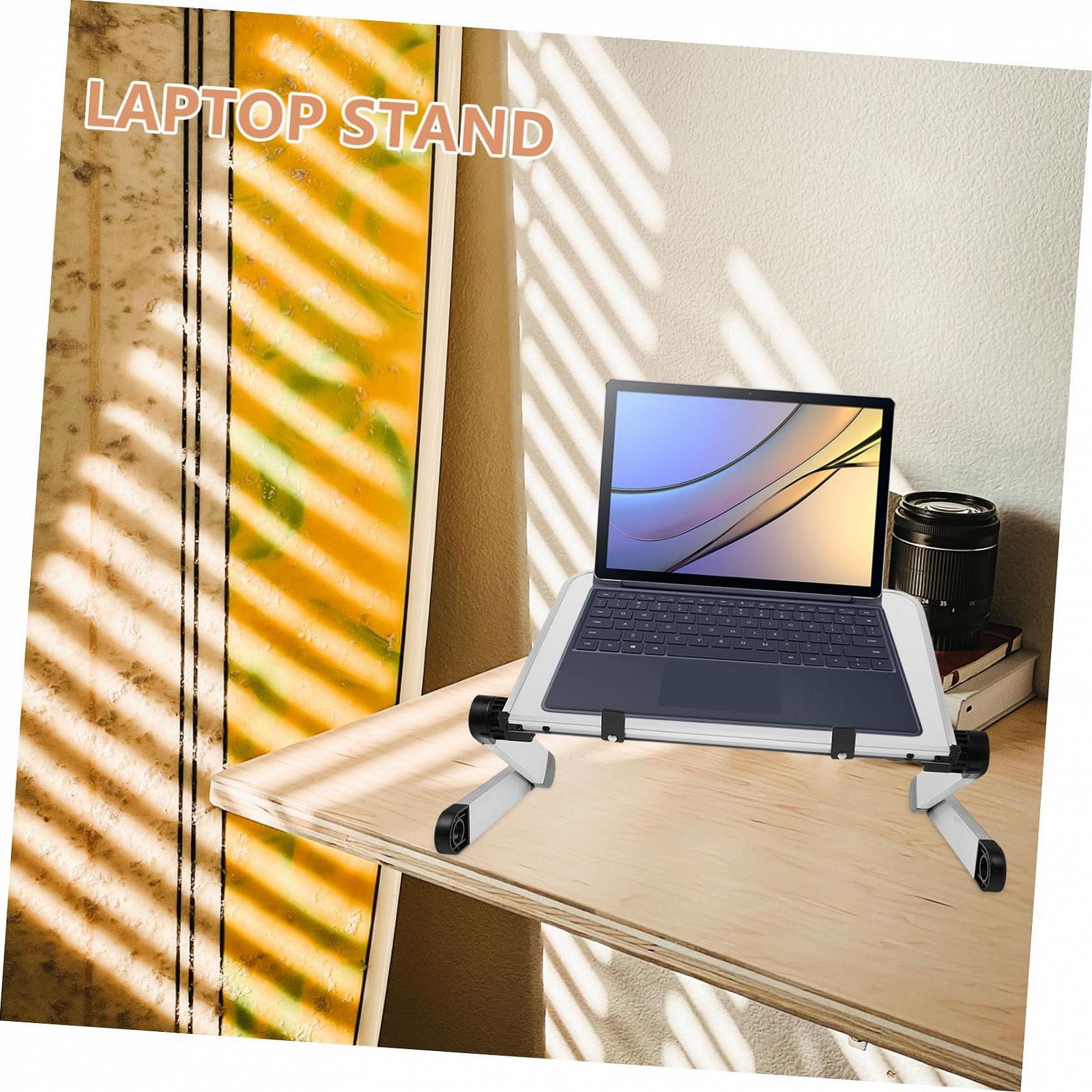 Підставка для ноутбука Homoyoyo Регульована з підйомом для столу та столика Портативна складана, фото №7