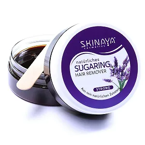 Набор для шугаринга Skinaya Premium сахарная паста Лаванда 300 г 15 полосок 5 шпателей - Фото 1