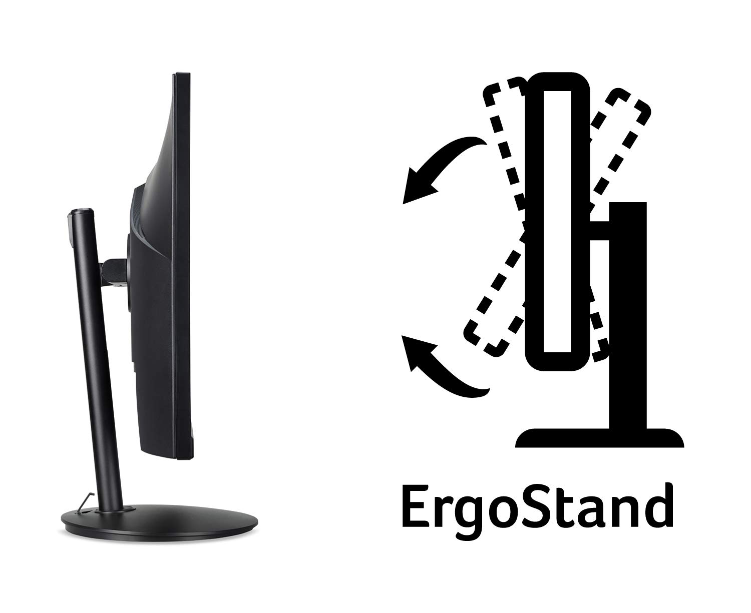 Монитор Acer CB242Y 23.8 дюйма Full HD, 75Hz HDMI/DP, 60Hz VGA, 1ms (VRB) черный, фото №4