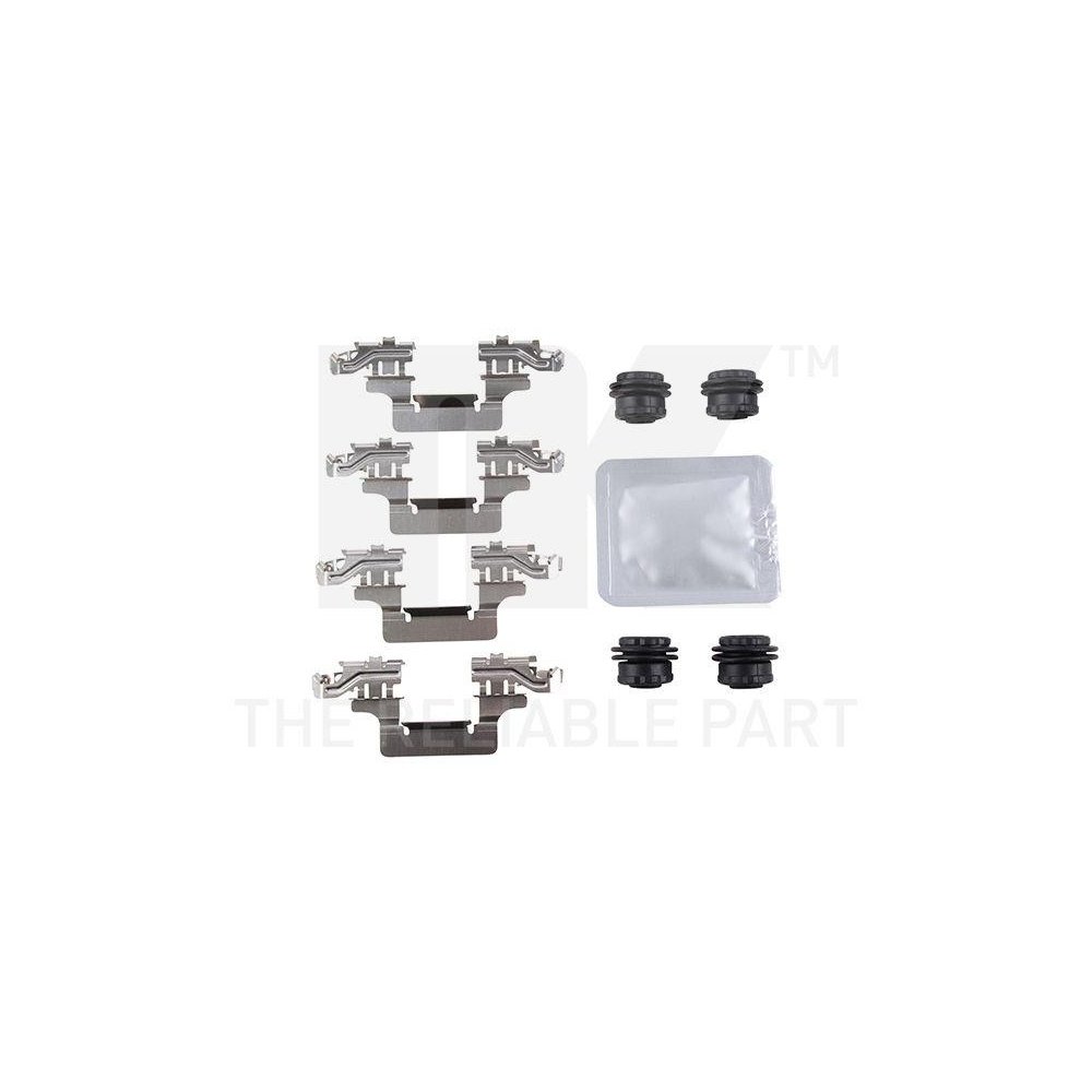 Комплект аксесуарів, гальмівні колодки NK 7947002, задній міст, фото №1