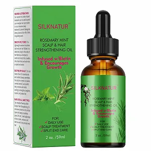 Масло SilkNatur Розмарин и Мята для Укрепления Кожи Головы и Волос Двойная Упаковка (2 x 59 мл) - Фото 1